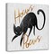 Crafted Creations Gray and Black 'Hocus Pocus' Canvas Halloween Wall Art Decor 20" x 20"